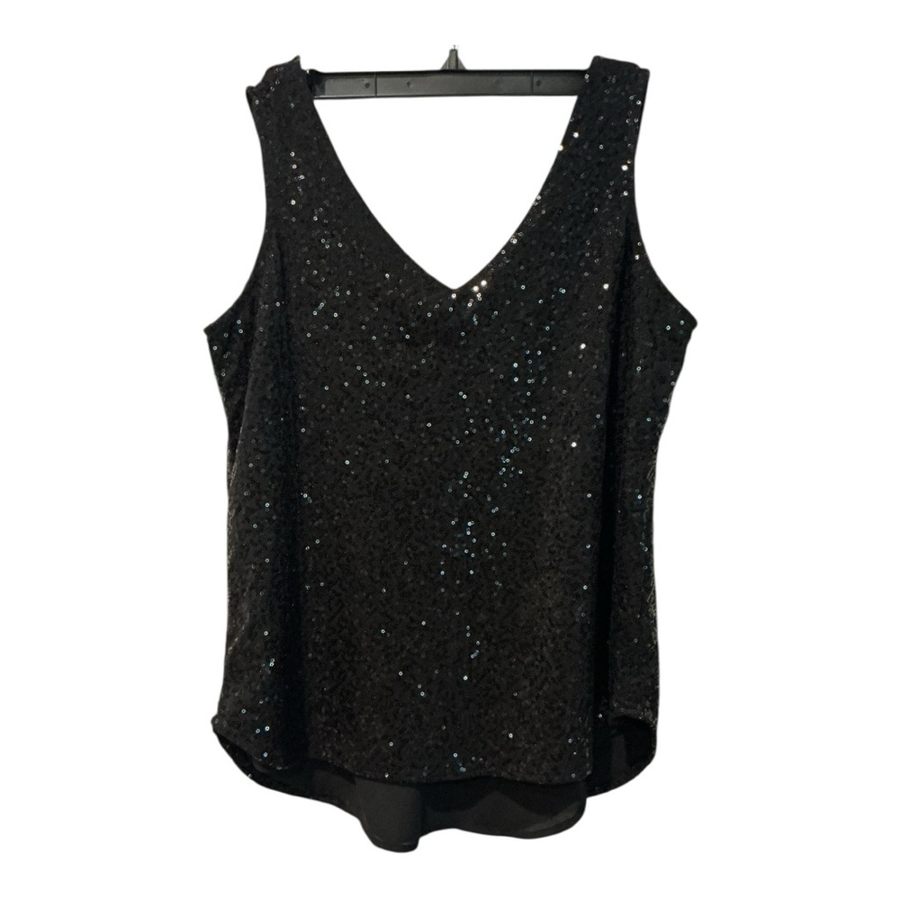 Gibson Black Sequin Sleeveless Top – Women’s Small